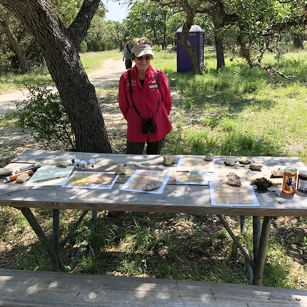 Display of native materials on Honey Creek Hike
